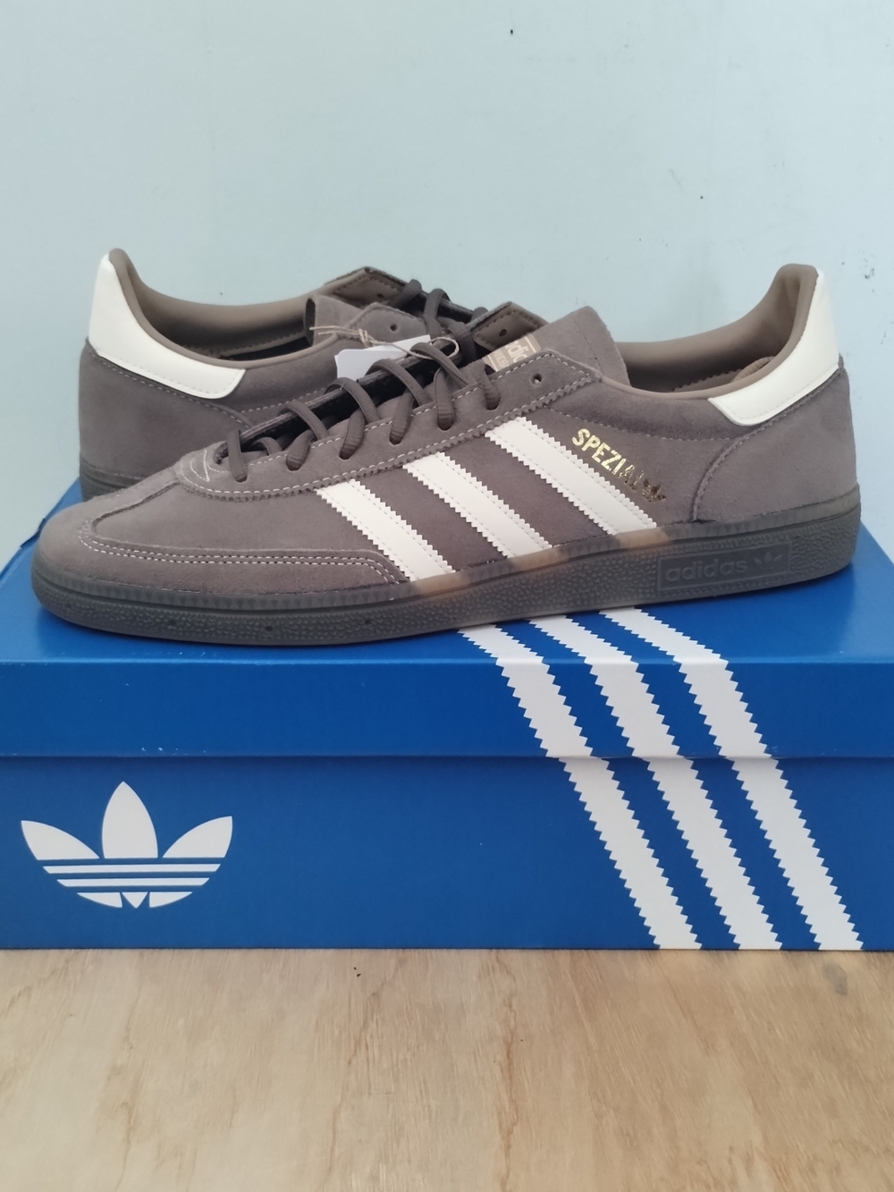 12M Men's Adidas Handball Spezial Suede Sneakers Light Brown Mocha Gum Samba